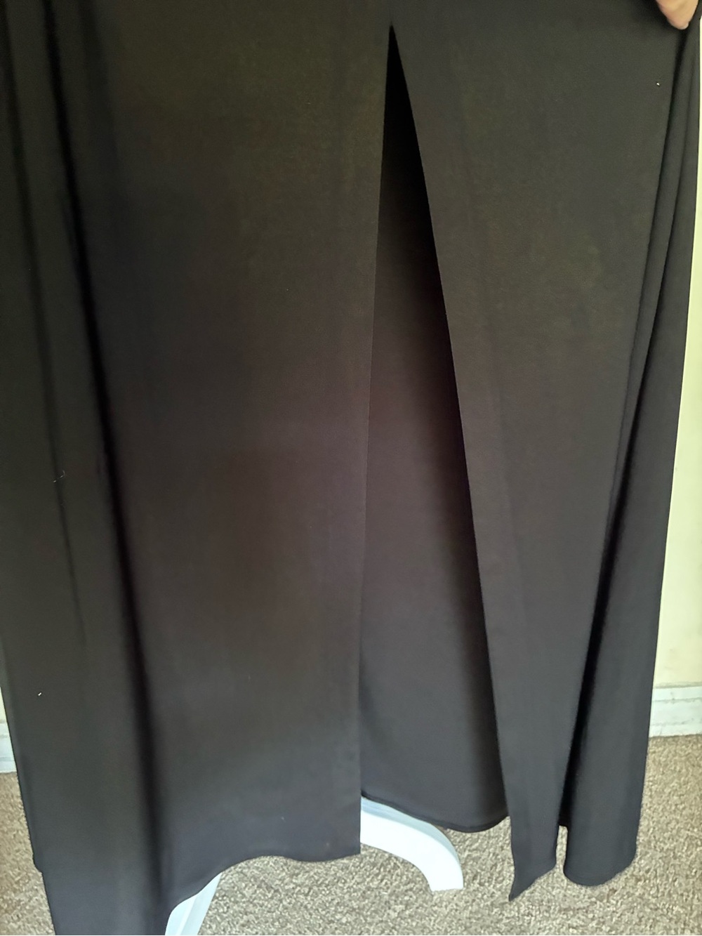 NWT Nightway Glitter Lace Keyhole Maxi Gown Black Taupe Formal Evening - Picture 7 of 10